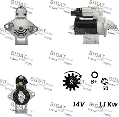 Sidat S12BH0585A2 - Стартер autosila-amz.com