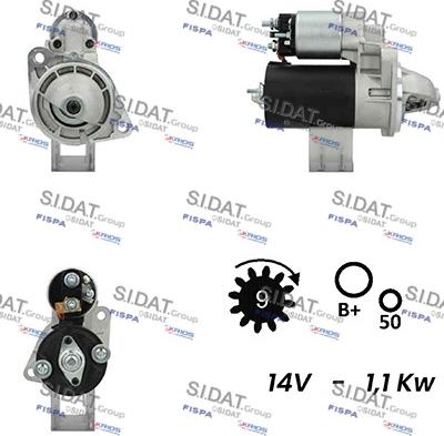 Sidat S12BH0529A2 - Стартер autosila-amz.com