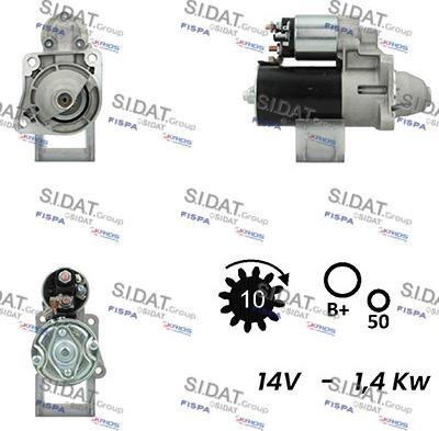 Sidat S12BH0694A2 - Стартер autosila-amz.com