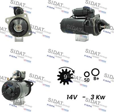 Sidat S12BH0660A2 - Стартер autosila-amz.com