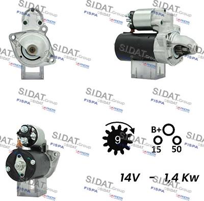 Sidat S12BH0605A2 - Стартер autosila-amz.com