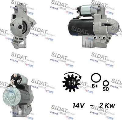 Sidat S12BH0608A2 - Стартер autosila-amz.com