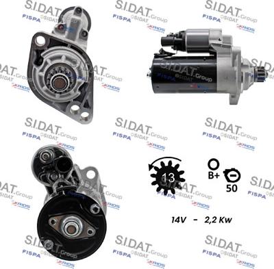 Sidat S12BH0095 - Стартер autosila-amz.com