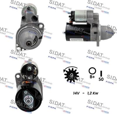 Sidat S12BH0065 - Стартер autosila-amz.com