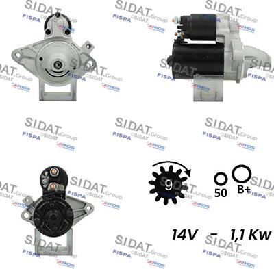 Sidat S12BH0067A2 - Стартер autosila-amz.com