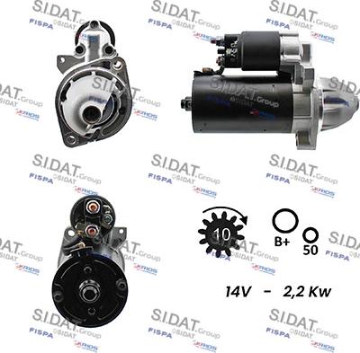 Sidat S12BH0010A2 - Стартер autosila-amz.com