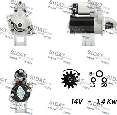 Sidat S12BH0089A2 - Стартер autosila-amz.com