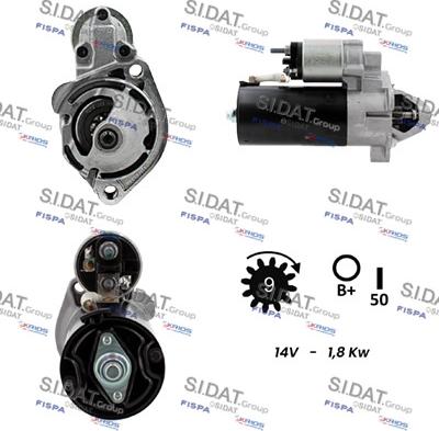 Sidat S12BH0026 - Стартер autosila-amz.com