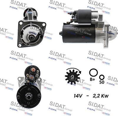 Sidat S12BH0020A2 - Стартер autosila-amz.com