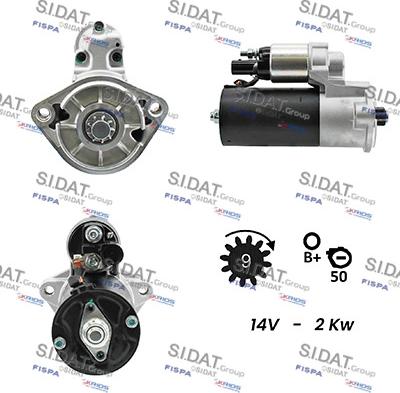 Sidat S12BH0073A2 - Стартер autosila-amz.com