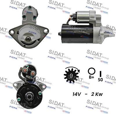 Sidat S12BH0196A2 - Стартер autosila-amz.com