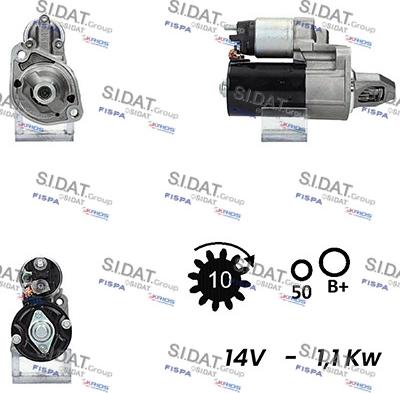 Sidat S12BH0149A2 - Стартер autosila-amz.com