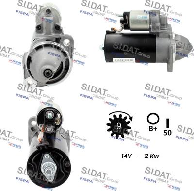 Sidat S12BH0156 - Стартер autosila-amz.com