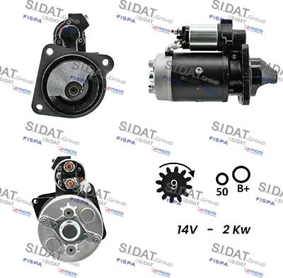 Sidat S12BH0181A2 - Стартер autosila-amz.com