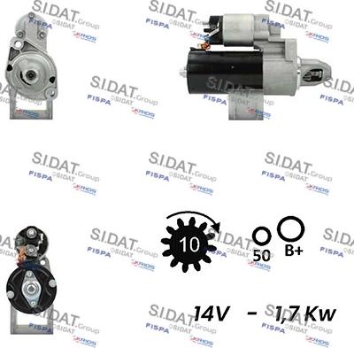 Sidat S12BH0188 - Стартер autosila-amz.com