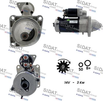 Sidat S12BH0857A2 - Стартер autosila-amz.com