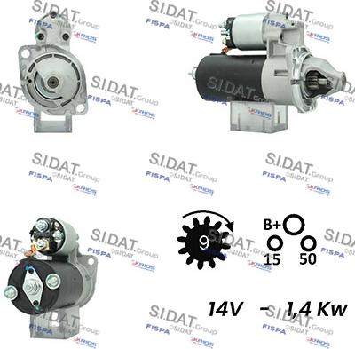 Sidat S12BH0341A2 - Стартер autosila-amz.com