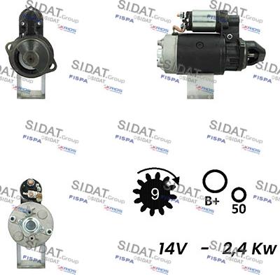 Sidat S12BH0354A2 - Стартер autosila-amz.com