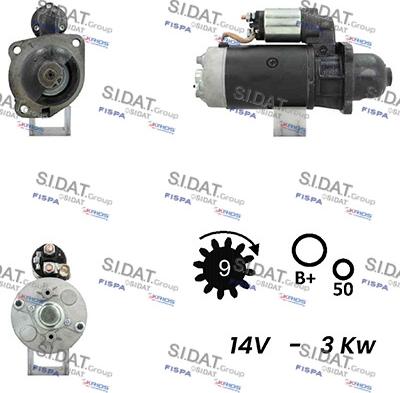 Sidat S12BH0362A2 - Стартер autosila-amz.com