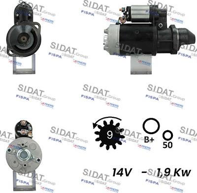 Sidat S12BH0302A2 - Стартер autosila-amz.com