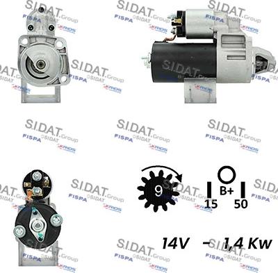 Sidat S12BH0315A2 - Стартер autosila-amz.com