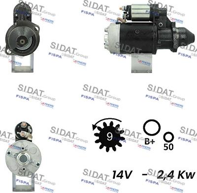 Sidat S12BH0383A2 - Стартер autosila-amz.com