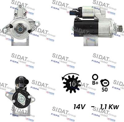 Sidat S12BH0251A2 - Стартер autosila-amz.com