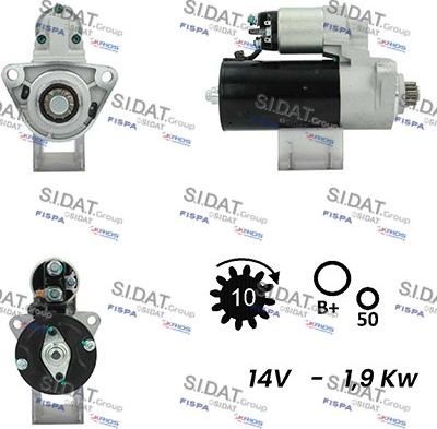 Sidat S12BH0260A2 - Стартер autosila-amz.com