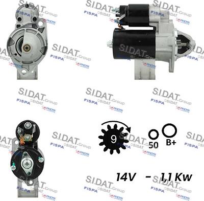 Sidat S12BH0202A2 - Стартер autosila-amz.com