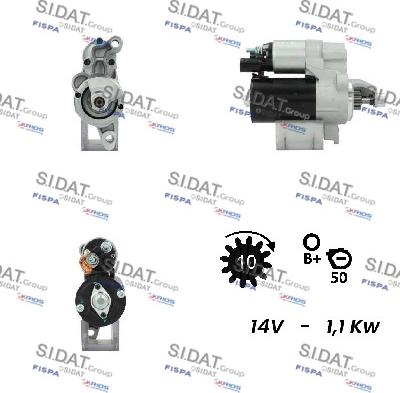 Sidat S12BH0233A2 - Стартер autosila-amz.com