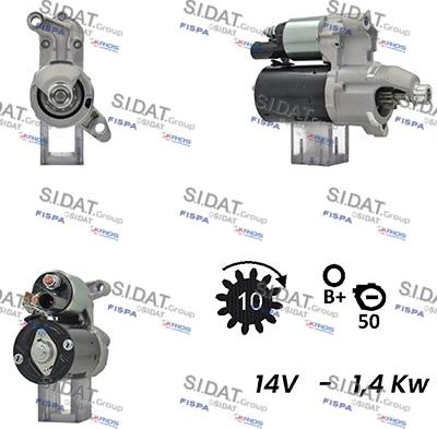 Sidat S12BH0232A2 - Стартер autosila-amz.com