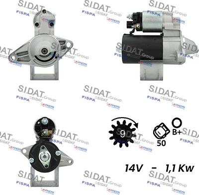 Sidat S12BH0223A2 - Стартер autosila-amz.com