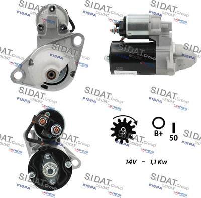 Sidat S12BH0794A2 - Стартер autosila-amz.com