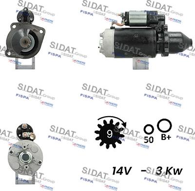 Sidat S12BH0736A2 - Стартер autosila-amz.com