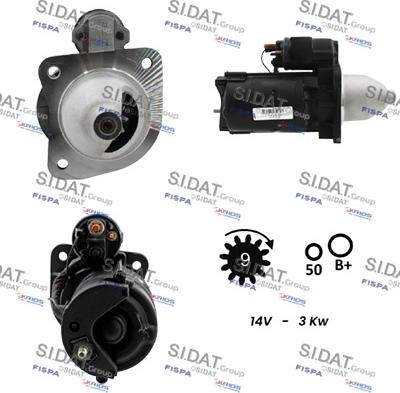 Sidat S12BH0736 - Стартер autosila-amz.com