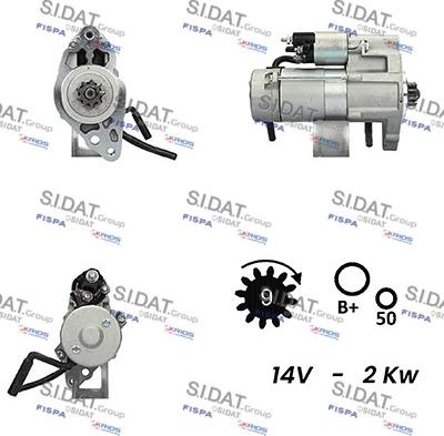 Sidat S12DE0457A2 - Стартер autosila-amz.com