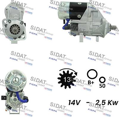 Sidat S12DE0484A2 - Стартер autosila-amz.com