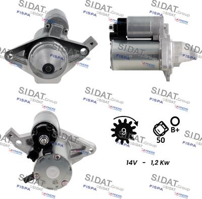 Sidat S12DE0594 - Стартер autosila-amz.com