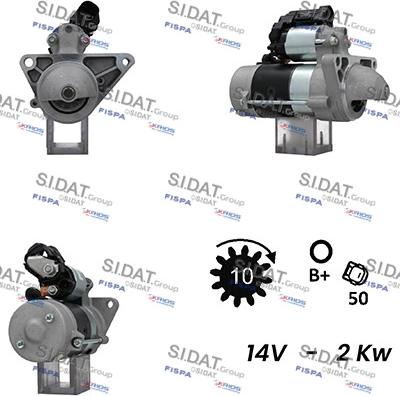 Sidat S12DE0590A2 - Стартер autosila-amz.com