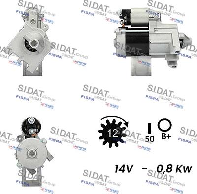 Sidat S12DE0521A2 - Стартер autosila-amz.com