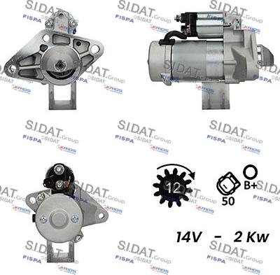 Sidat S12DE0617A2 - Стартер autosila-amz.com