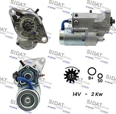 Sidat S12DE0134A2 - Стартер autosila-amz.com