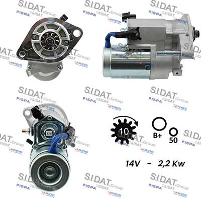 Sidat S12DE0135A2 - Стартер autosila-amz.com