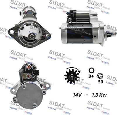 Sidat S12DE0136A2 - Стартер autosila-amz.com