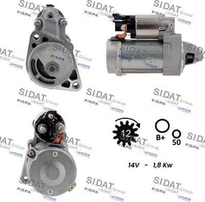 Sidat S12DE0869 - Стартер autosila-amz.com