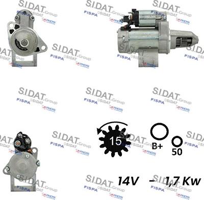 Sidat S12DE0359A2 - Стартер autosila-amz.com