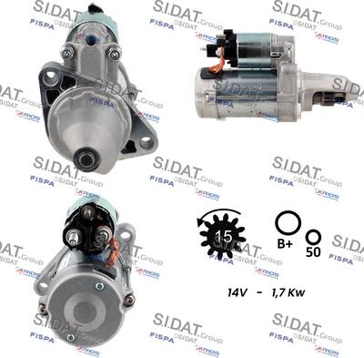 Sidat S12DE0359 - Стартер autosila-amz.com