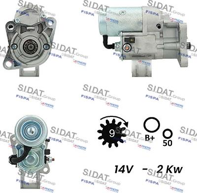 Sidat S12DE0321A2 - Стартер autosila-amz.com