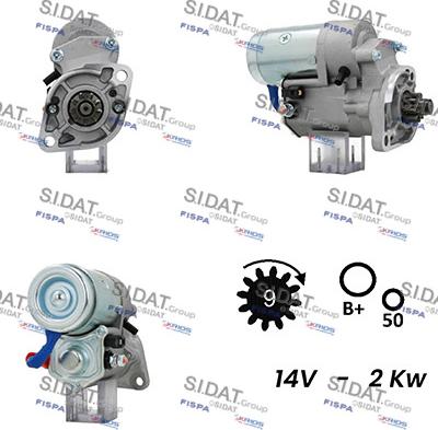 Sidat S12DE0295A2 - Стартер autosila-amz.com