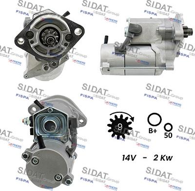 Sidat S12DE0257A2 - Стартер autosila-amz.com